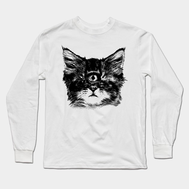 MonoCat Long Sleeve T-Shirt by Pufahl